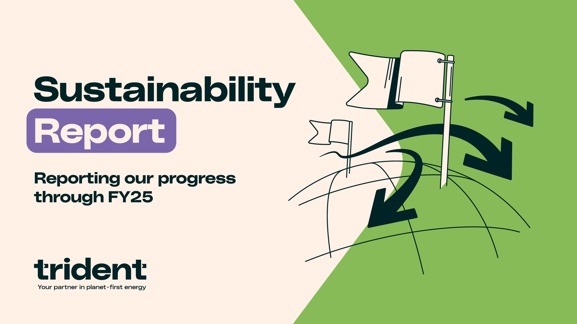 Front cover of sustainability report Front cover of sustainability report