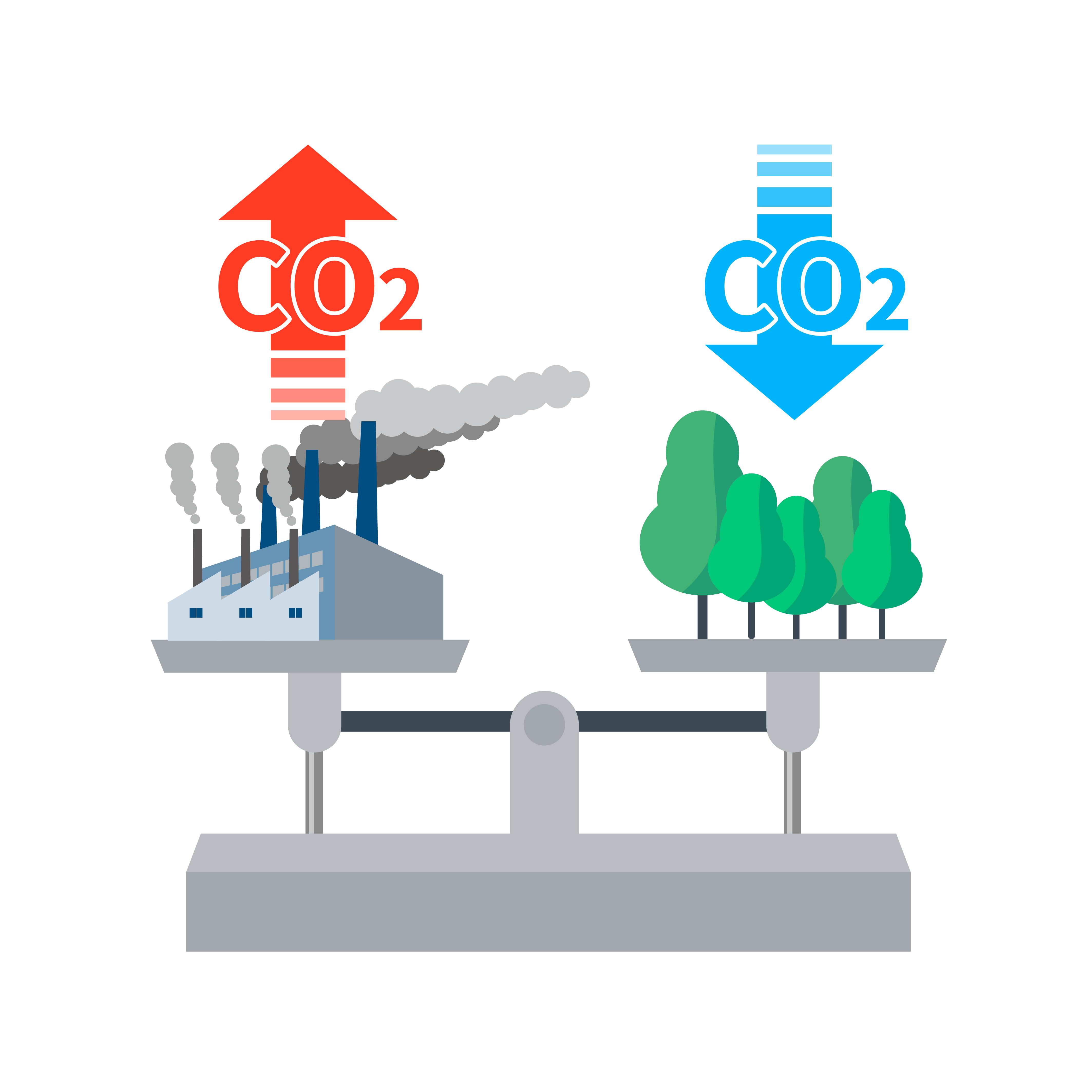 carbon offsetting illustration