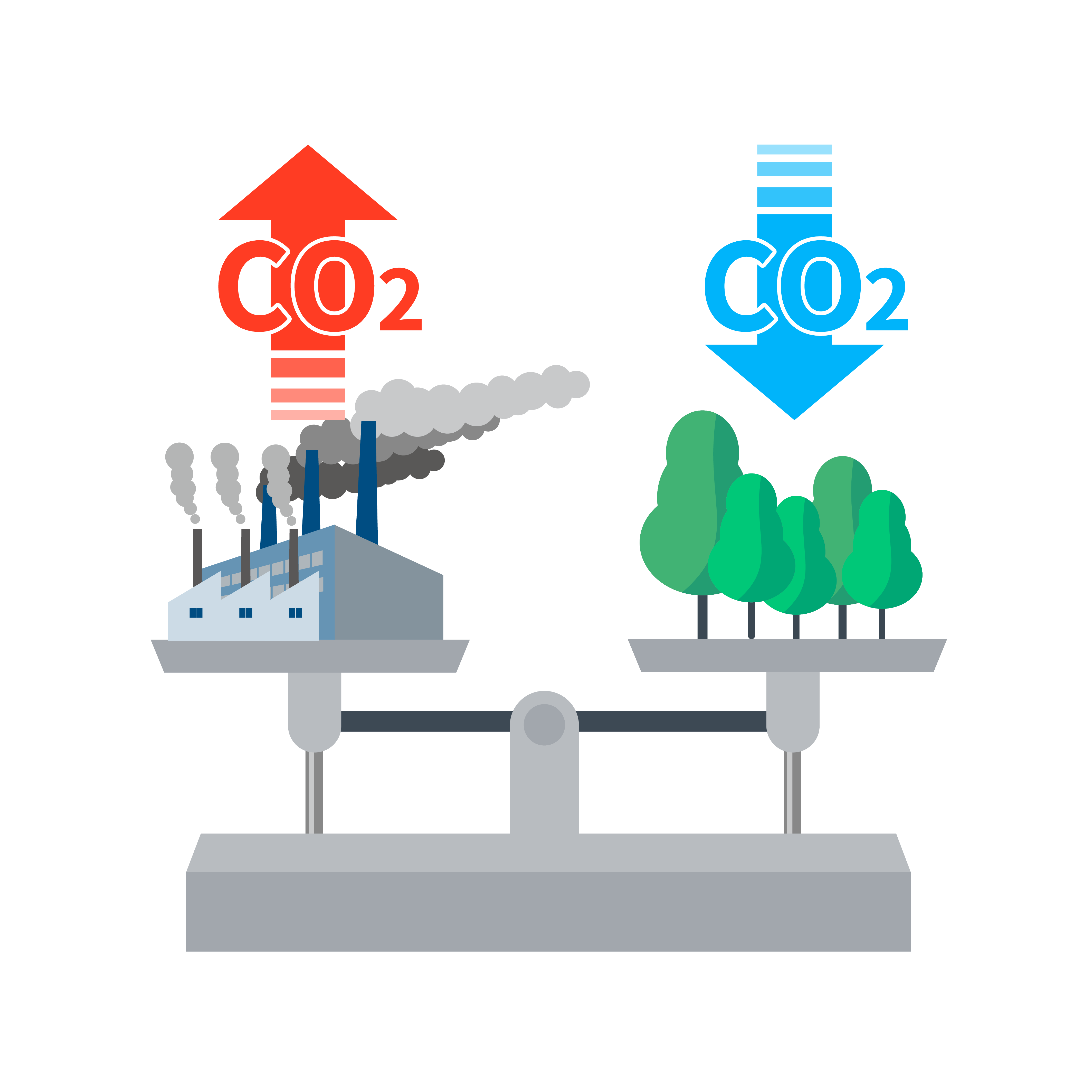 carbon offsetting illustration